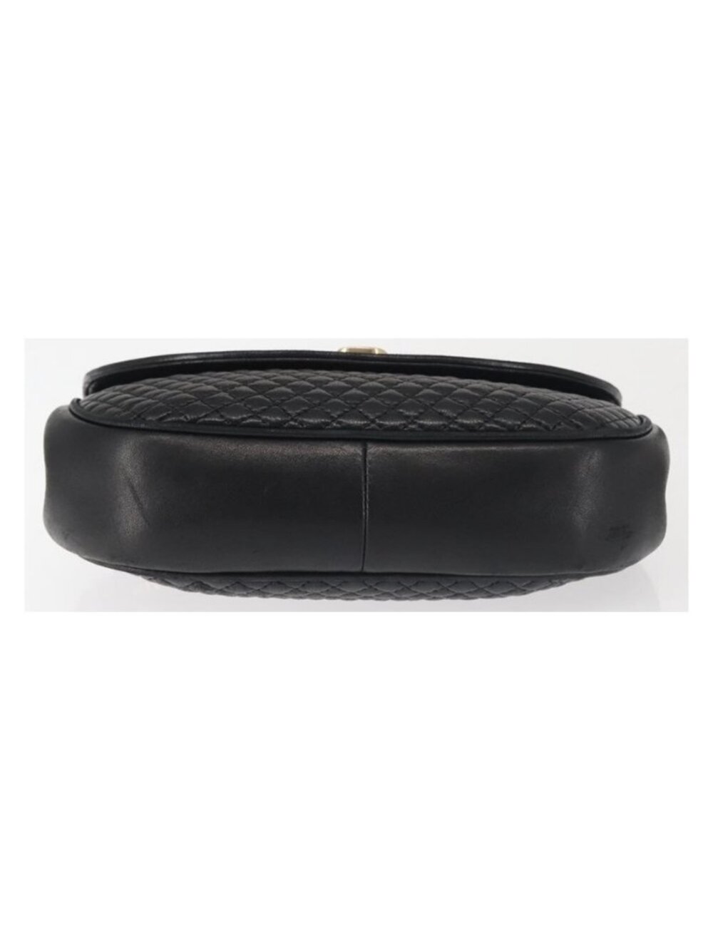 Authentic BALLY Chain Shoulder Bag Leather Black Gold - Picture 5 of 16